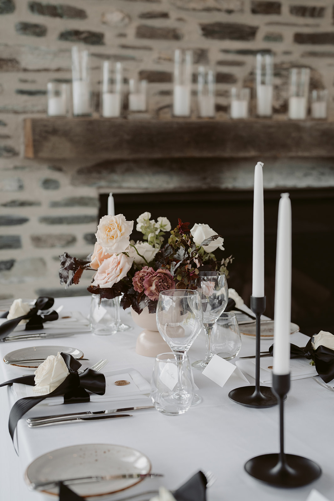 Black Taper Candle Holder (Set of 3) » Queenstown Wedding Hire