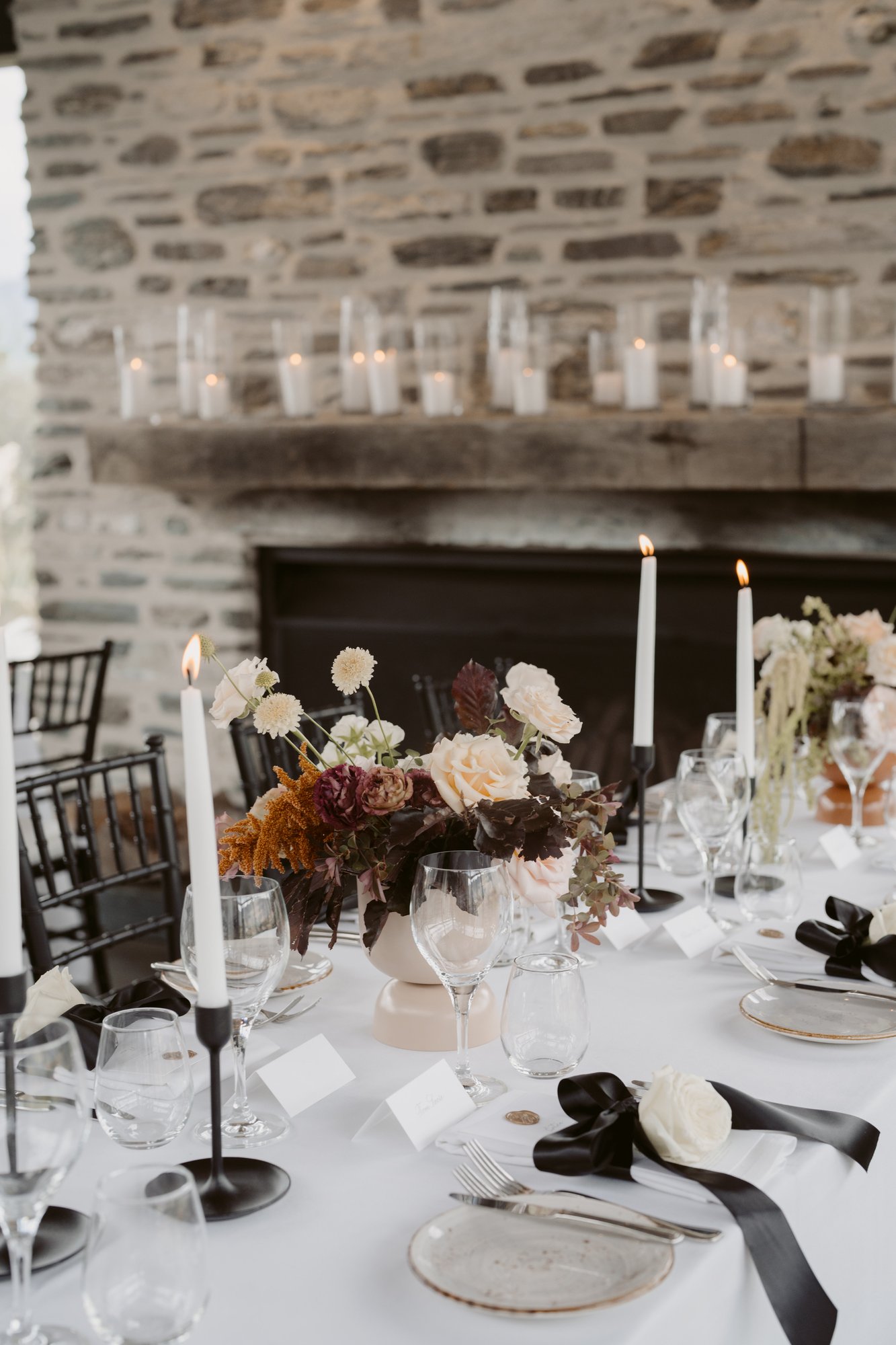 Black Taper Candle Holder (Set of 3) » Queenstown Wedding Hire