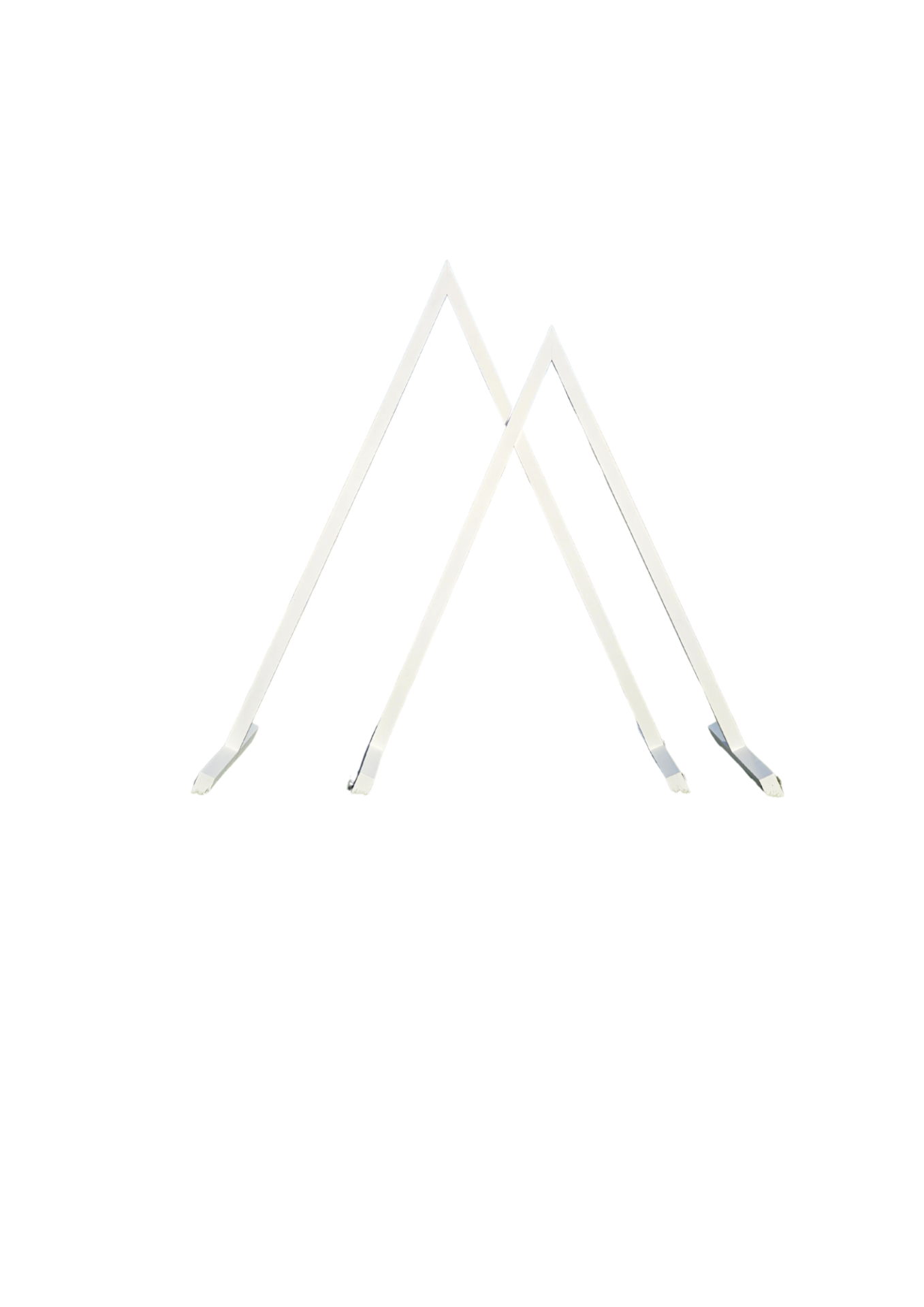 White Double Triangular Arch